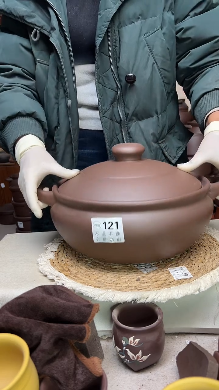 宜兴紫砂微瑕5.5升大火锅121