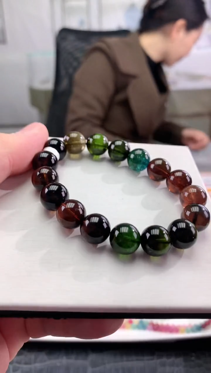 【闪购商品】碧玺手串未镶嵌多样性发一条
