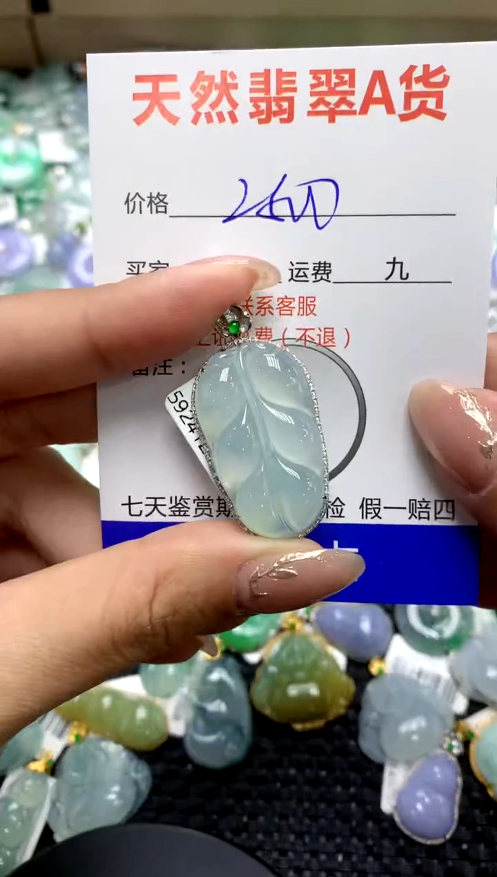 【闪购商品】翡翠颈饰18K金镶嵌111111111