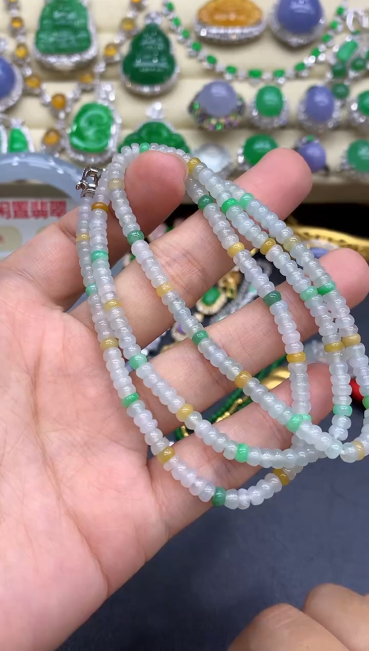 颈饰未镶嵌翡翠355-中国好珍宝