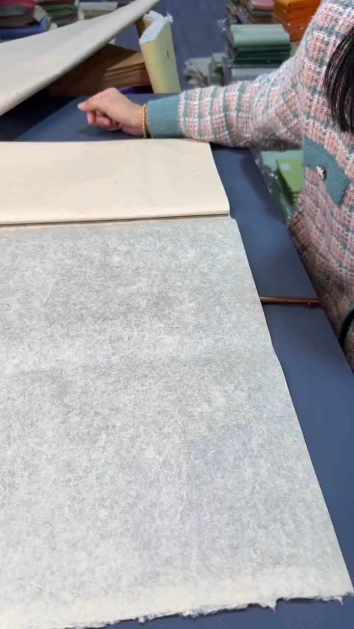 纯手工34*69cm25张特级纯雁皮仿古色