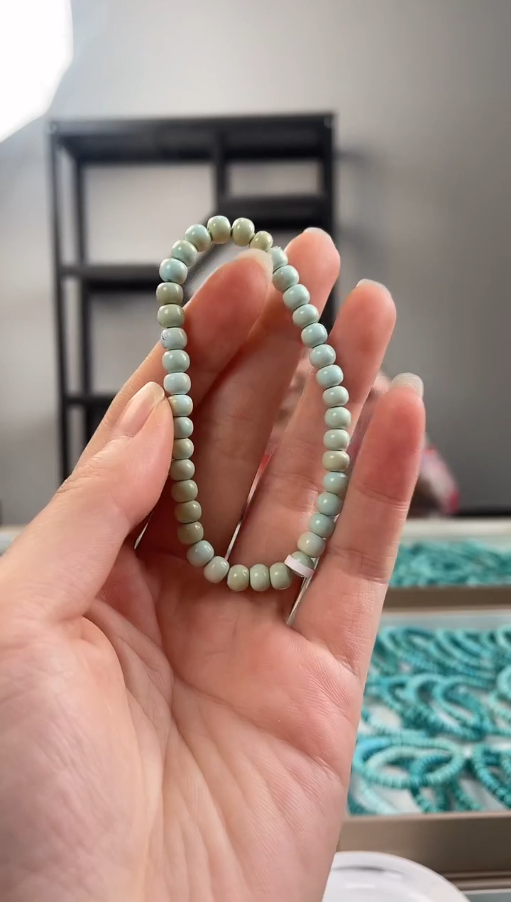 【闪购商品】绿松石珠宝奇石未镶嵌5.7+mm