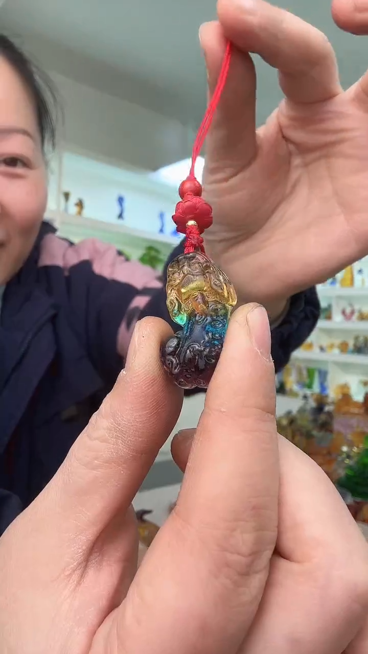 手工艺品琉璃貔貅手机链
