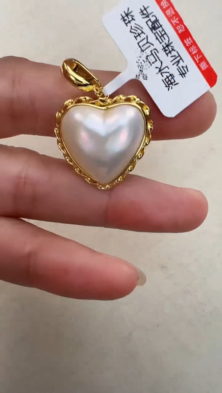 【闪购商品】拼合珍珠（马贝珠）颈饰银S925镶嵌大麻花