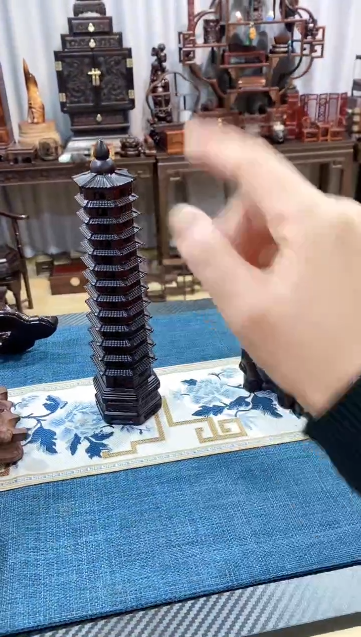 【闪购商品】木文昌塔摆件