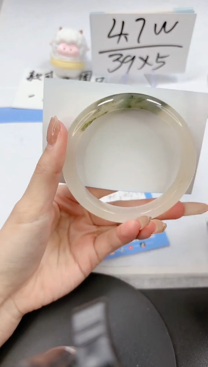 【闪购商品】石英质玉手镯未镶嵌A319-64.5-65