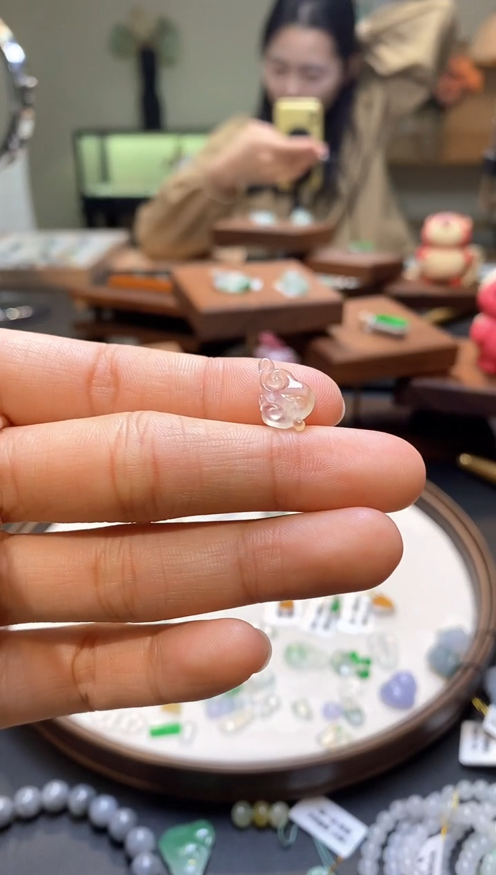 【闪购商品】翡翠未镶嵌颈饰如意
