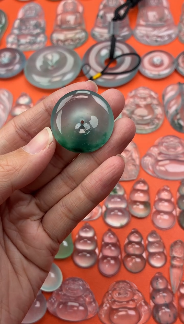 吊坠(不含链)未镶嵌翡翠61 平安扣 28.6 6.1