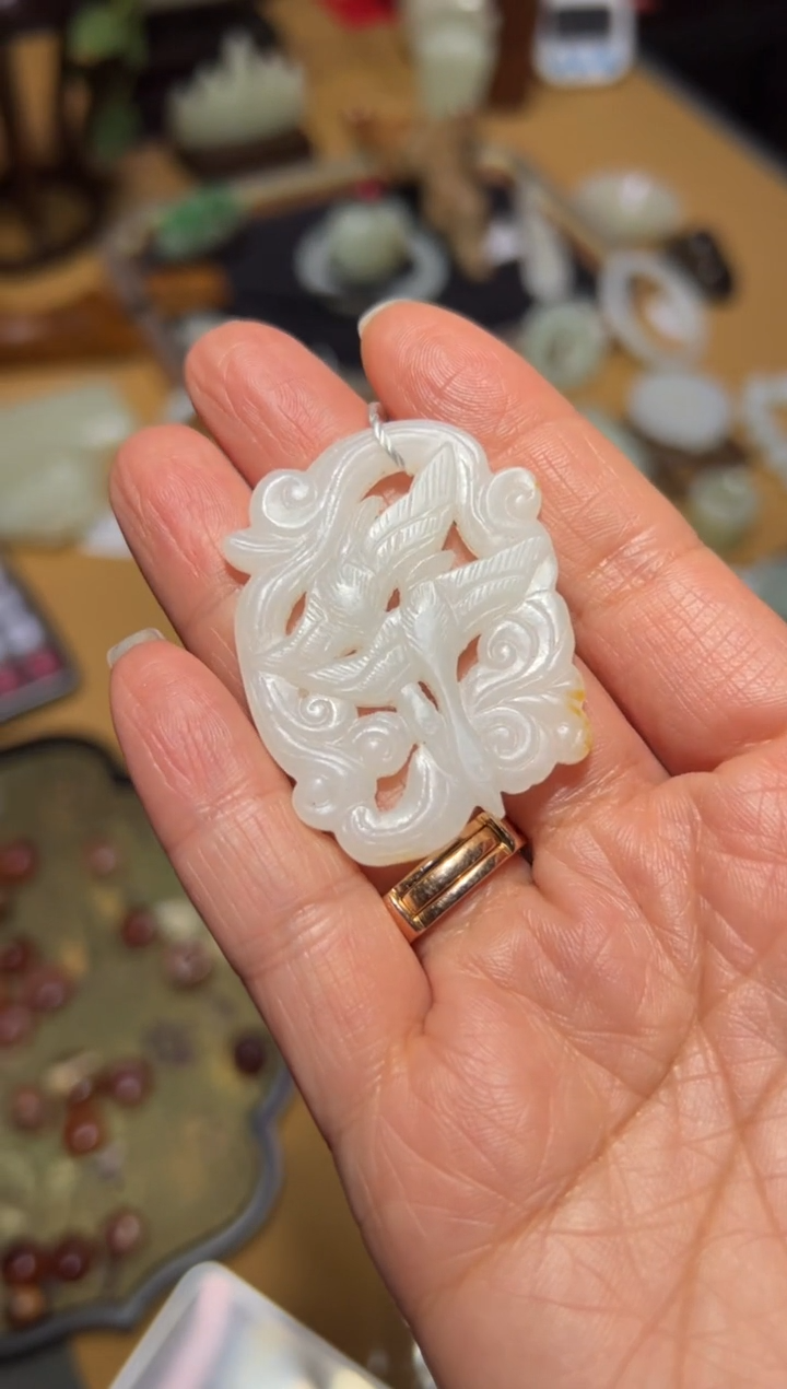 【闪购商品】和田玉XHM-735  比翼双飞