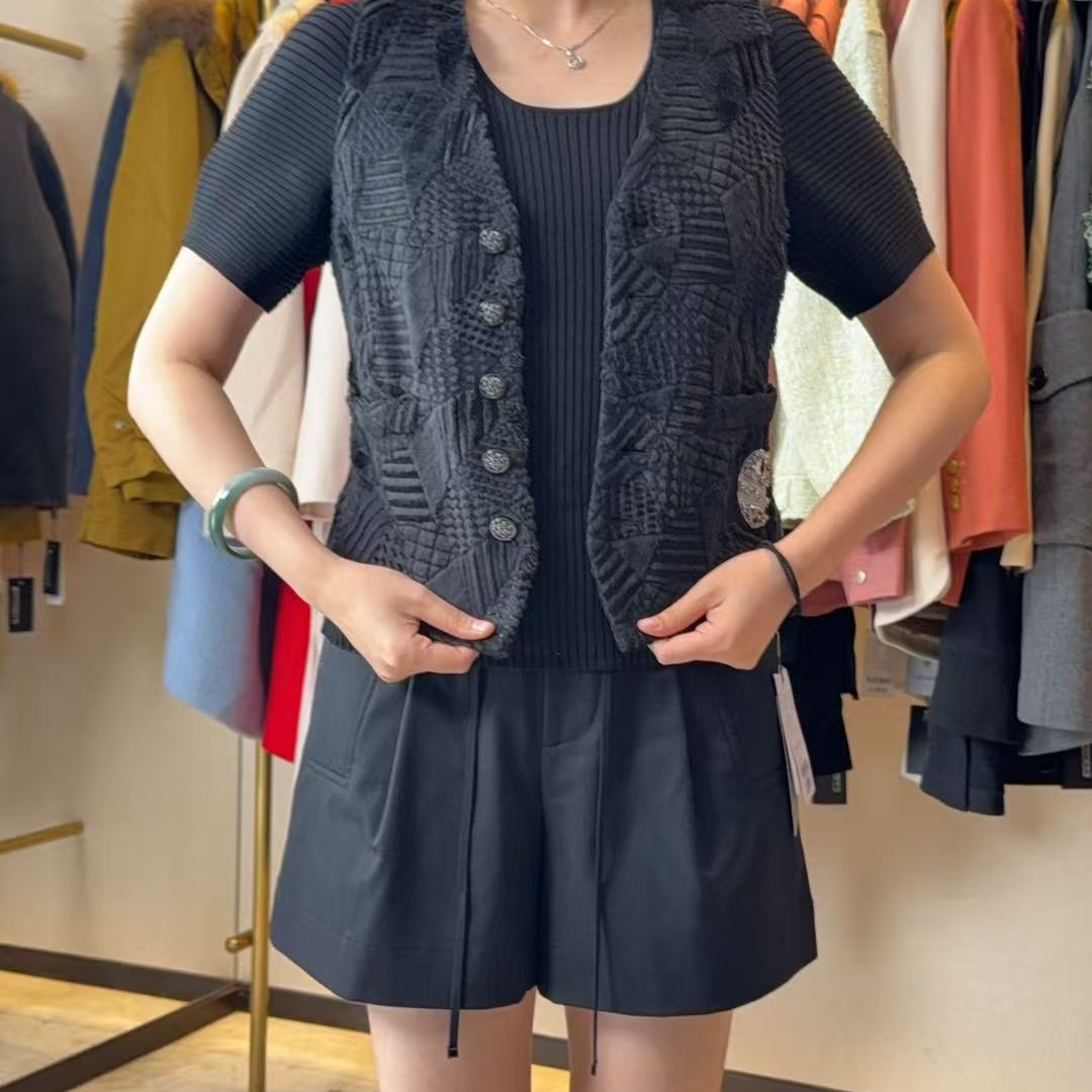 不支持退换/纽扣免烫马甲常规通勤风秋季马夹5400680