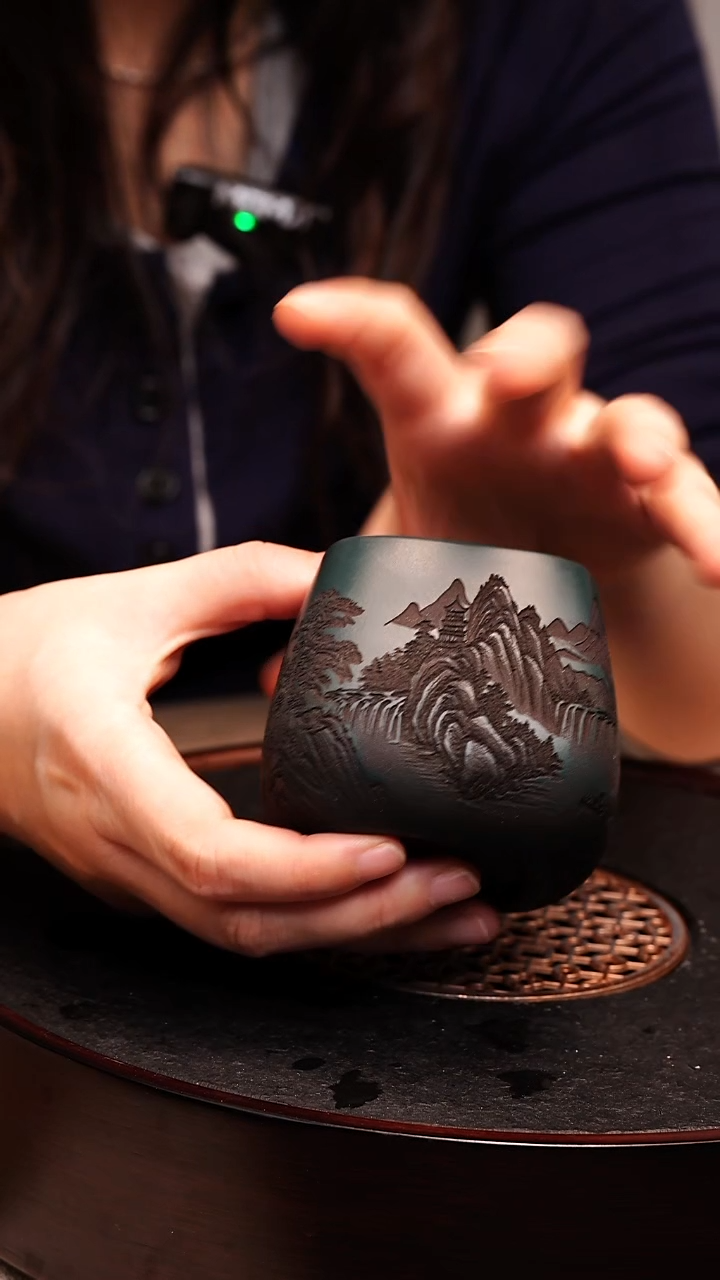 茶杯紫砂宜兴原矿紫砂 全手工制作