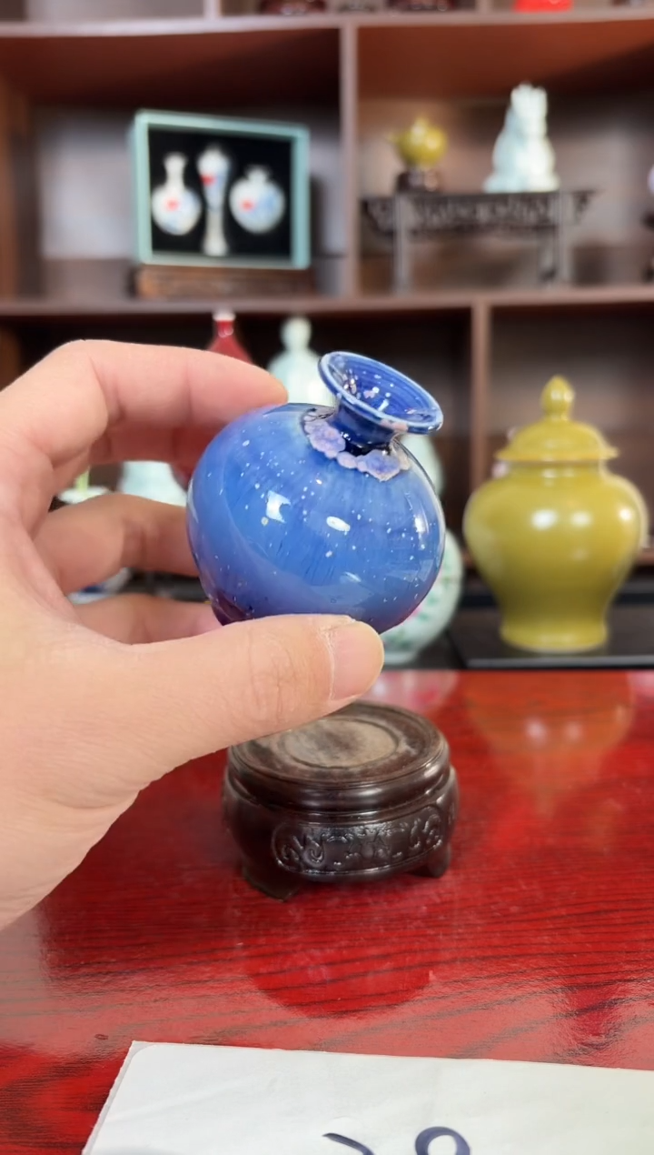 摆件瓷1.2晚微瑕陶瓷摆件