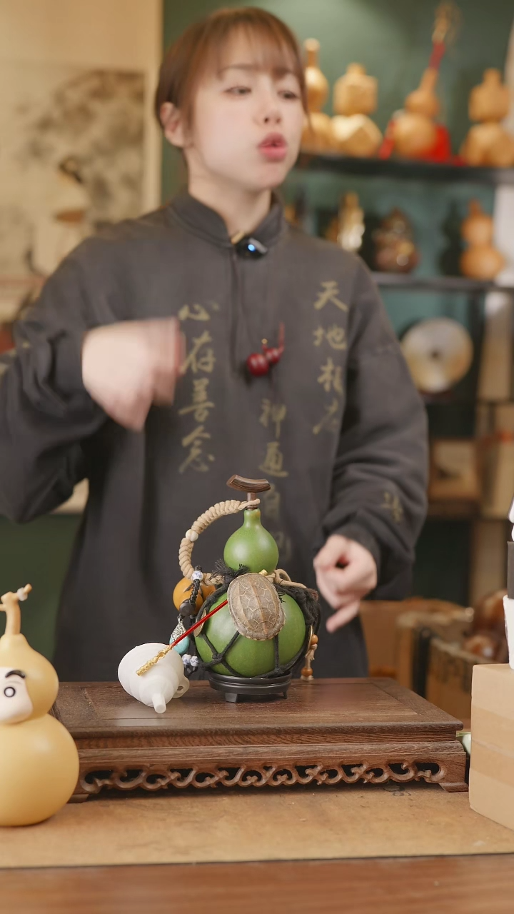 【闪购商品】314号精品天然大漆工艺防渗内胆酒葫芦~