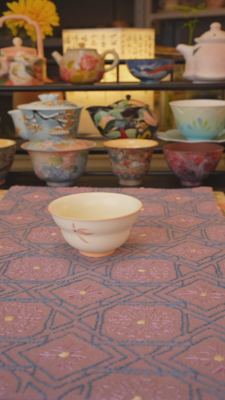 【闪购商品】粉兰花系列 葫芦杯