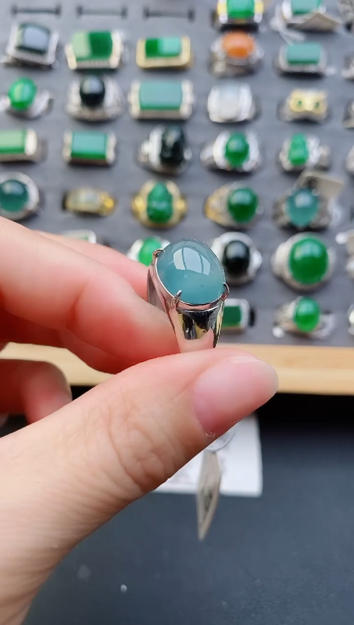 【闪购商品】翡翠戒指银S925镶嵌1111111111