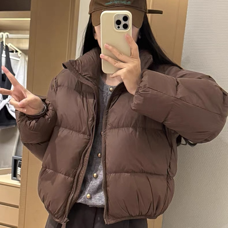 短款优等品肯豆风玫粉短款羽绒服羽绒服保暖女装韩版