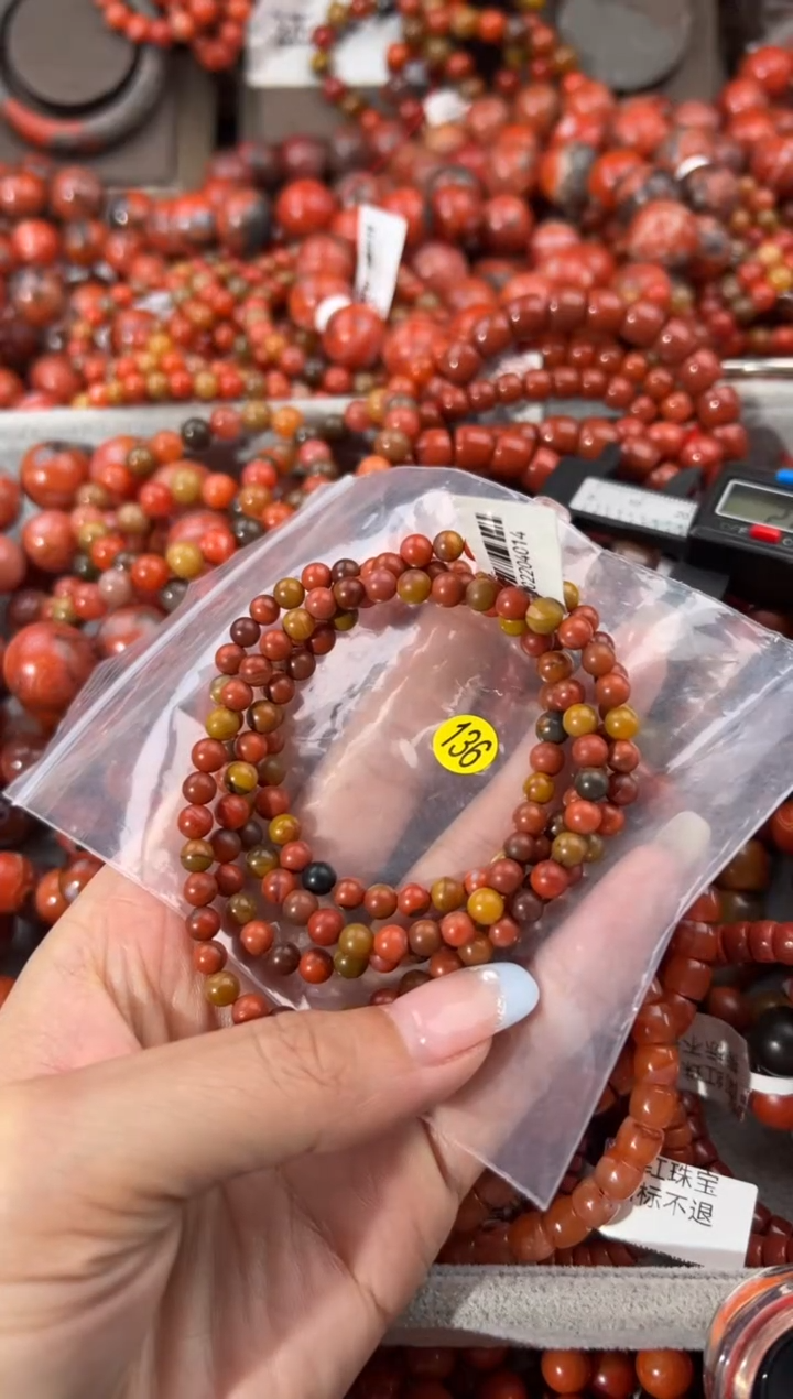 未镶嵌手串南红玛瑙5.2