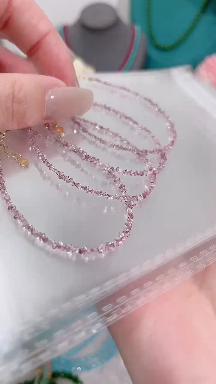 手链银S925镶嵌钻石紫99