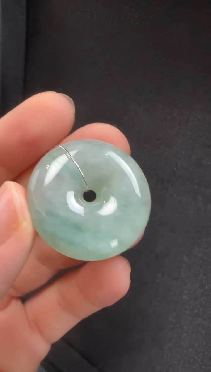 颈饰未镶嵌翡翠037 | 平安扣