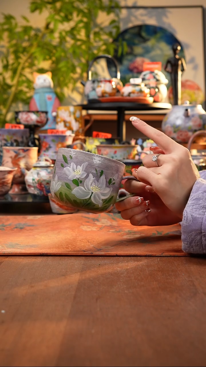 瓷片景德镇手工手绘032