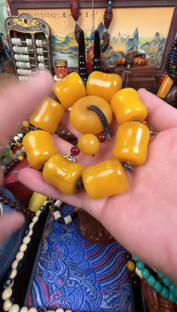 【闪购商品】蜜蜡手链未镶嵌浩最帅哈哈哈哈哈哈