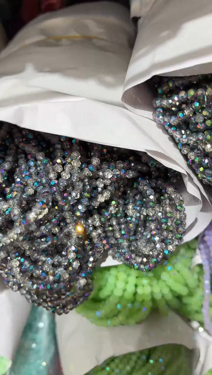 玻璃2169卡2水晶10条半镀五彩斑斓