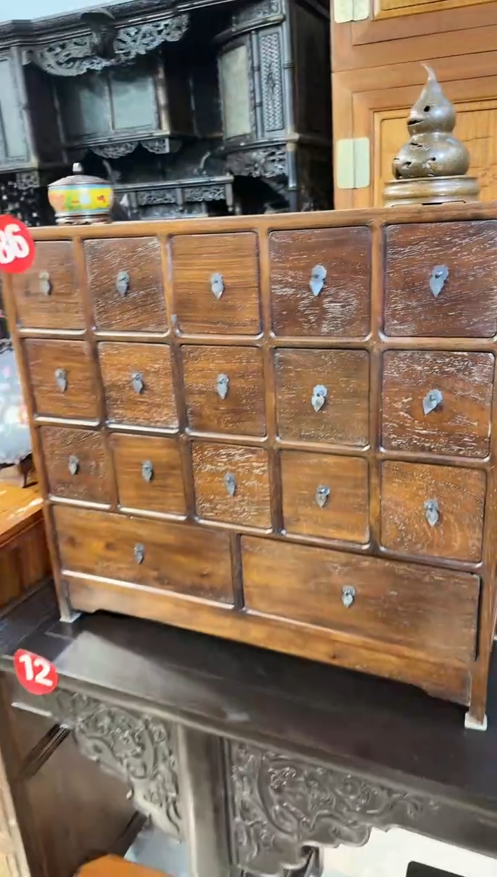 【闪购商品】木木艺缅花横药材柜1980.88888