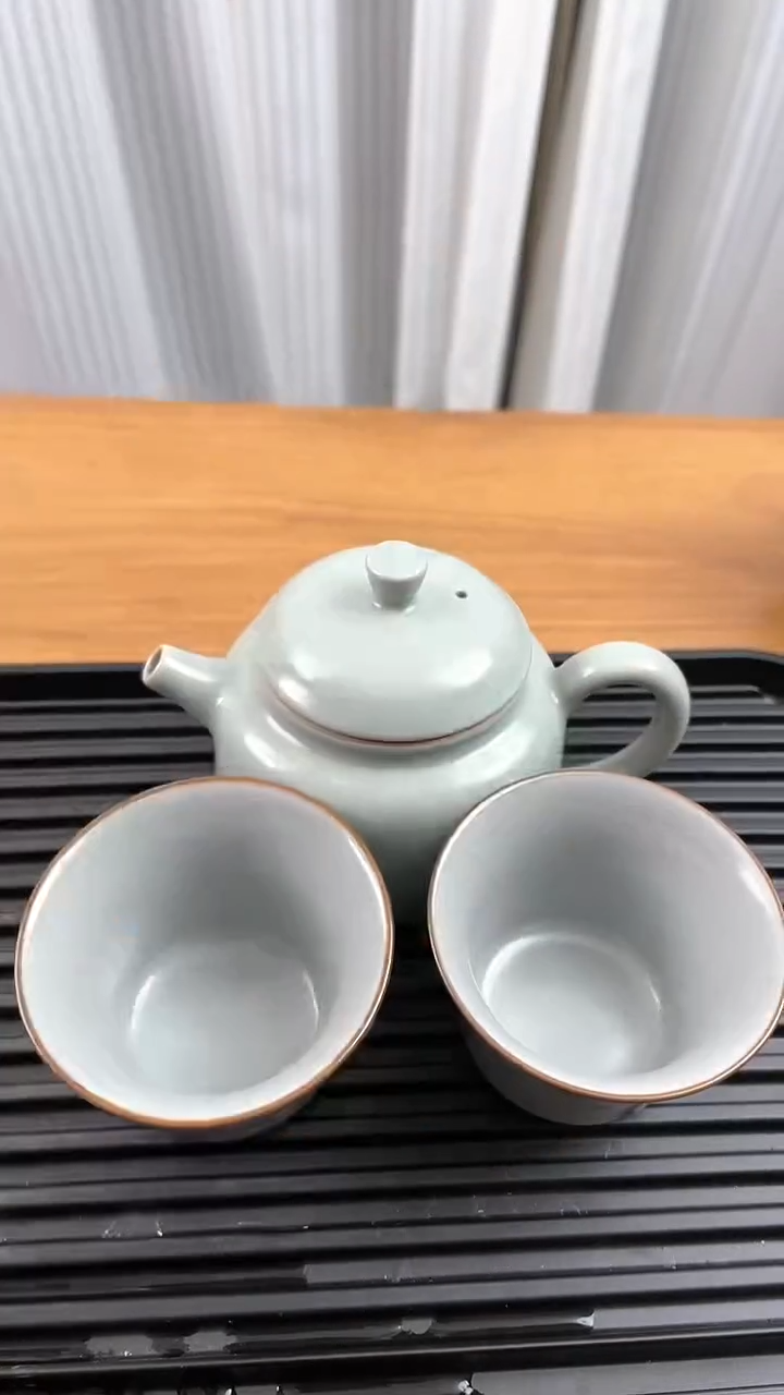 【闪购商品】瓷片福缘堂茶具甄选-德钟壶带两闻香杯