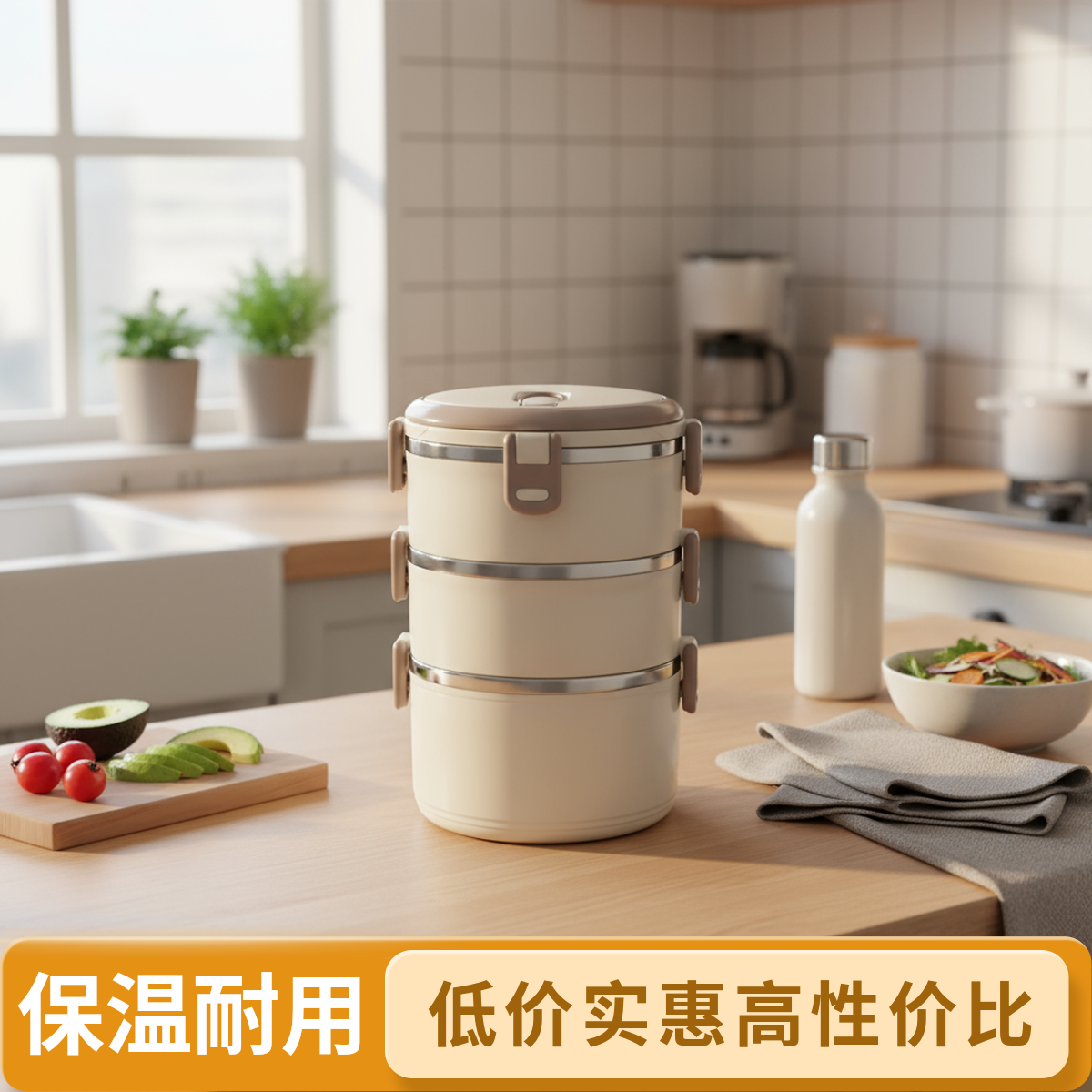 三层保温饭盒新人福利