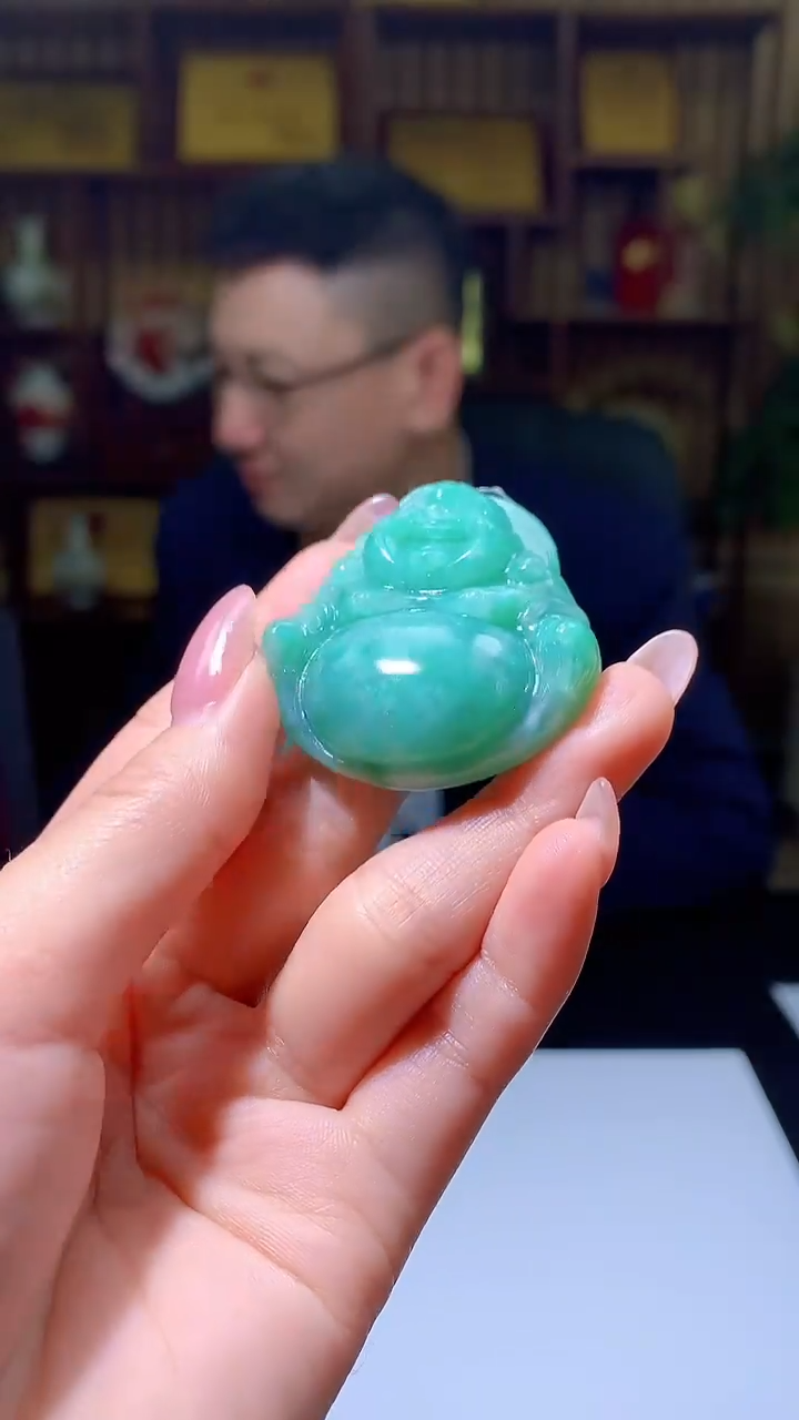 【闪购商品】定制翡翠未镶嵌8053jj-毛货挂件14