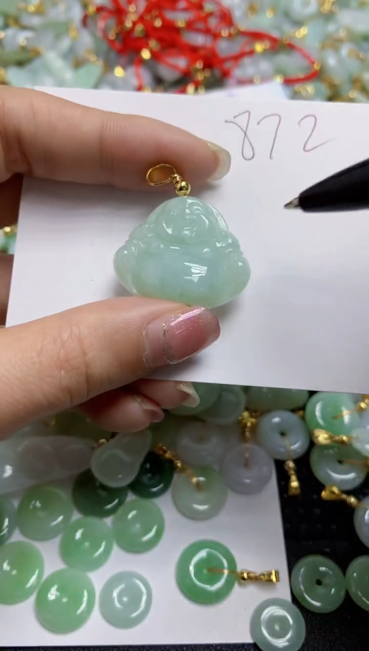 【闪购商品】翡翠颈饰合金天然翡翠A货