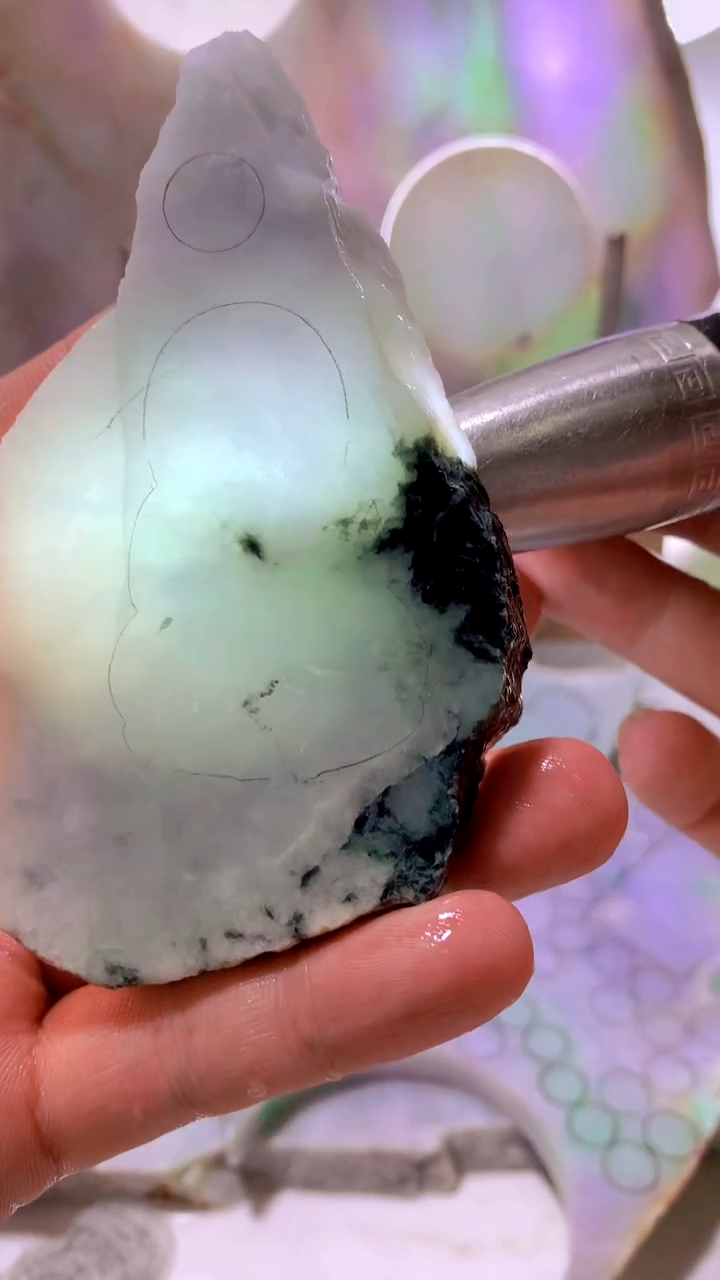 翡翠裸石天然缅甸翡翠A货554