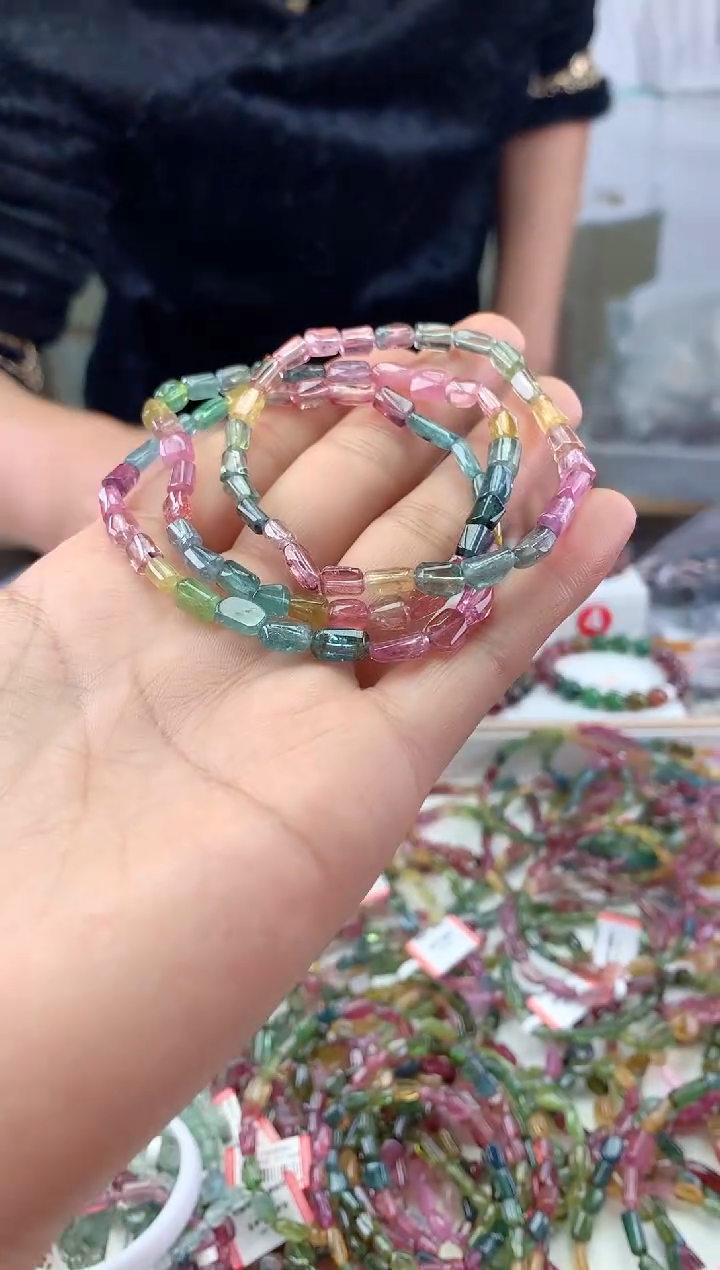 未镶嵌手串碧玺多样性发一条