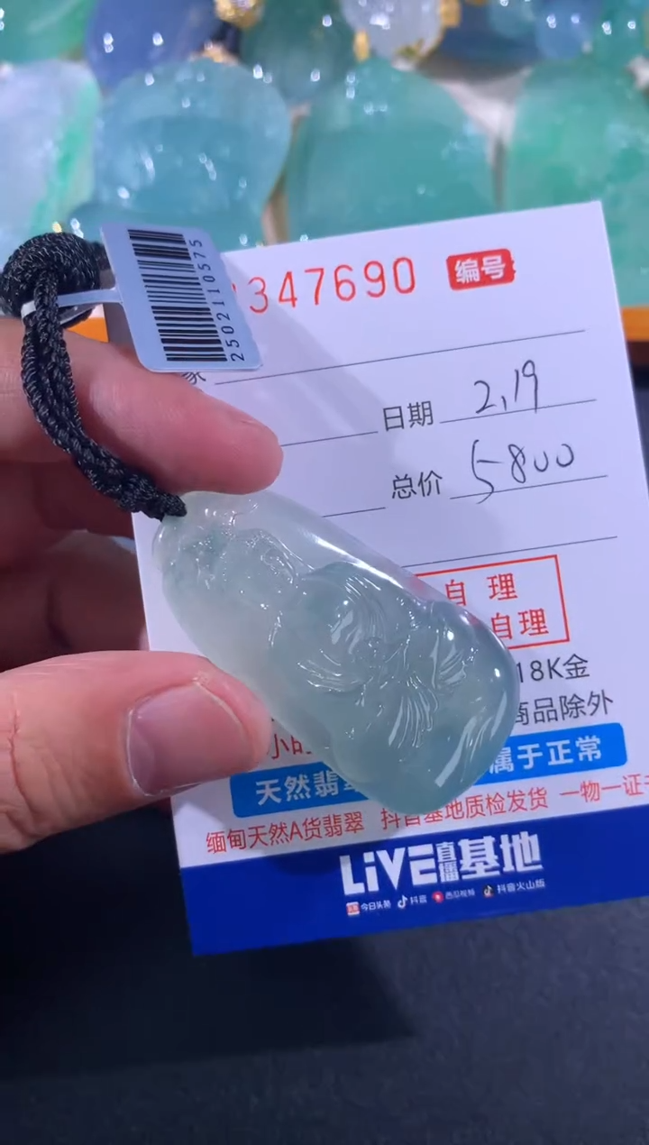 【闪购商品】翡翠颈饰未镶嵌天然A货翡翠