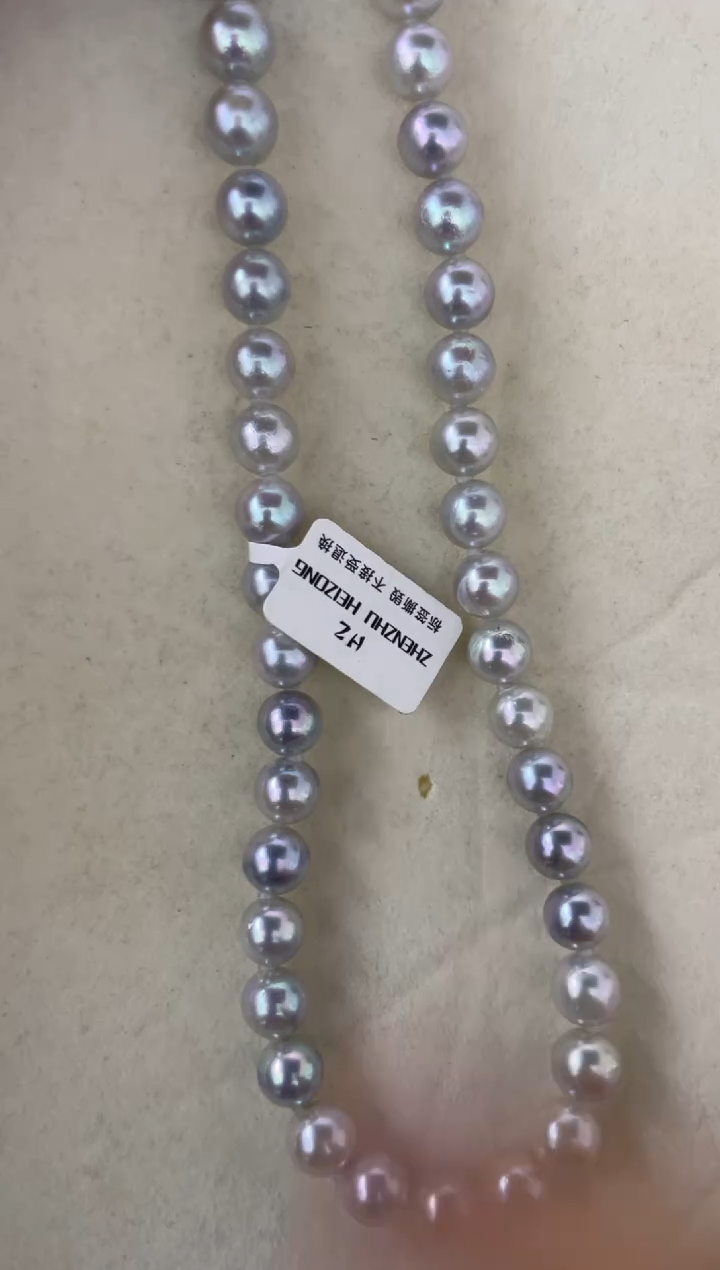 海水珍珠18K金镶嵌颈饰贈链