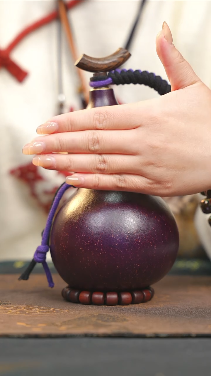 【闪购商品】WE114大漆酒葫芦不包手串及旋转底座