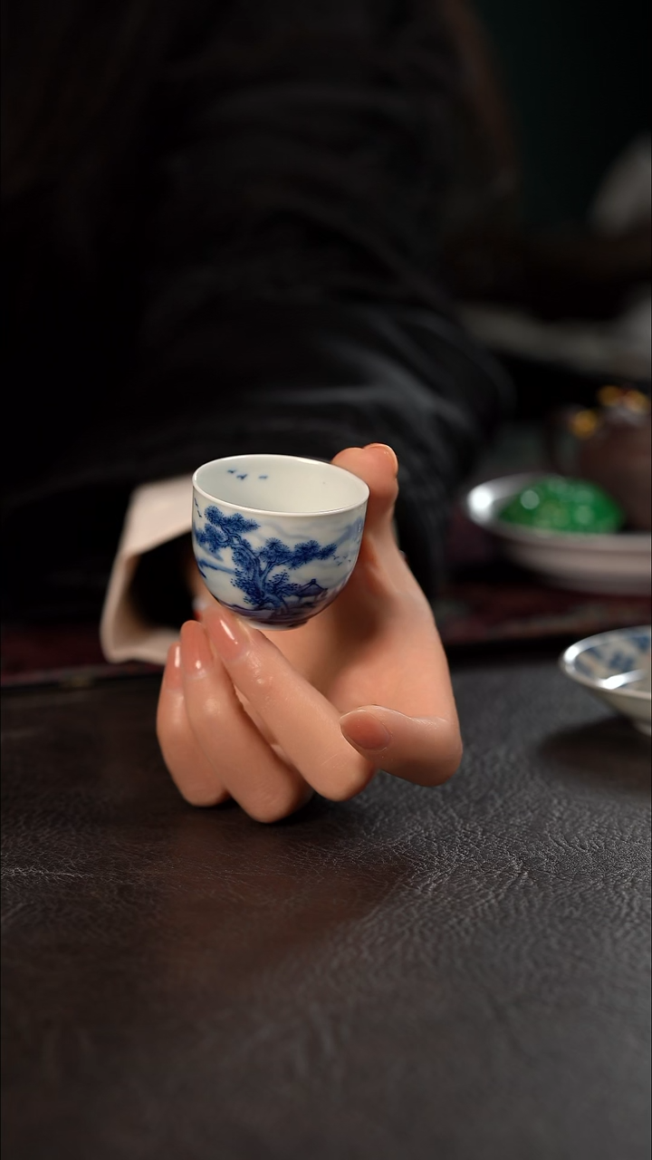 品遗HL期云山水小杯 松风翊羽