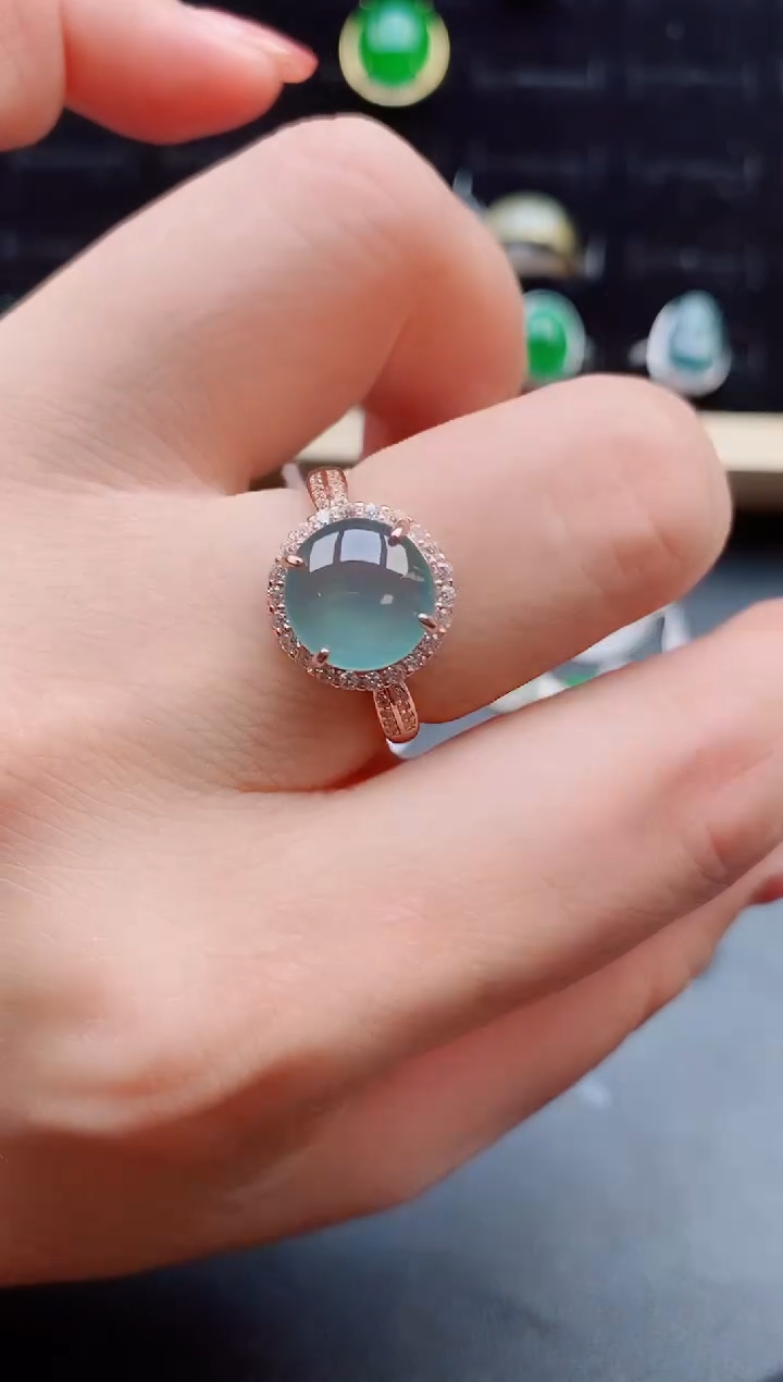 【闪购商品】翡翠戒指银S925镶嵌1212