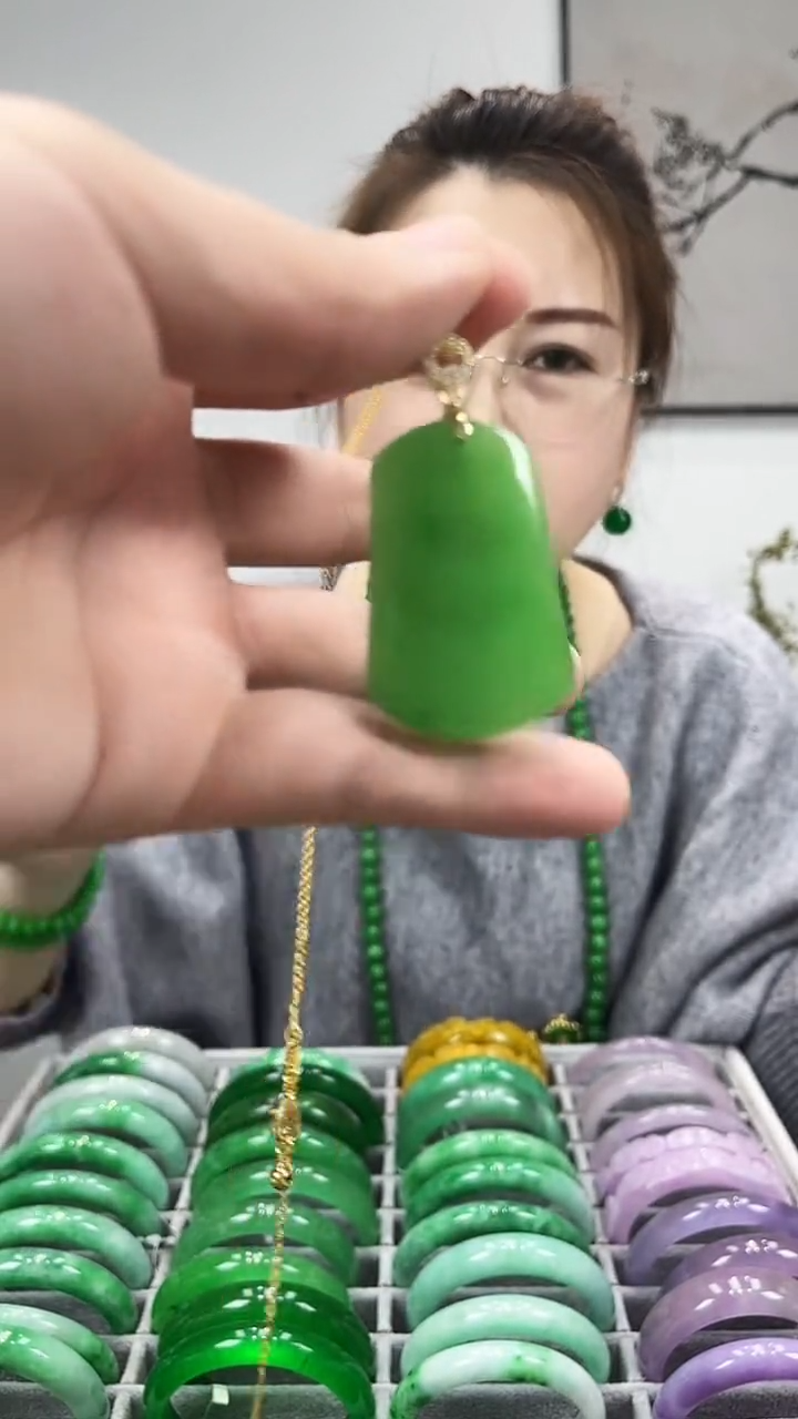【闪购商品】砖雕s11    正阳绿无事牌吊坠