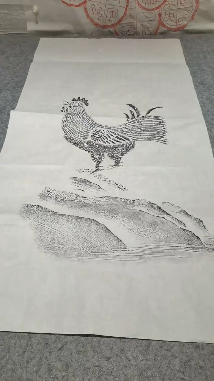 【闪购商品】昌化石印石大吉利大鸡图三尺