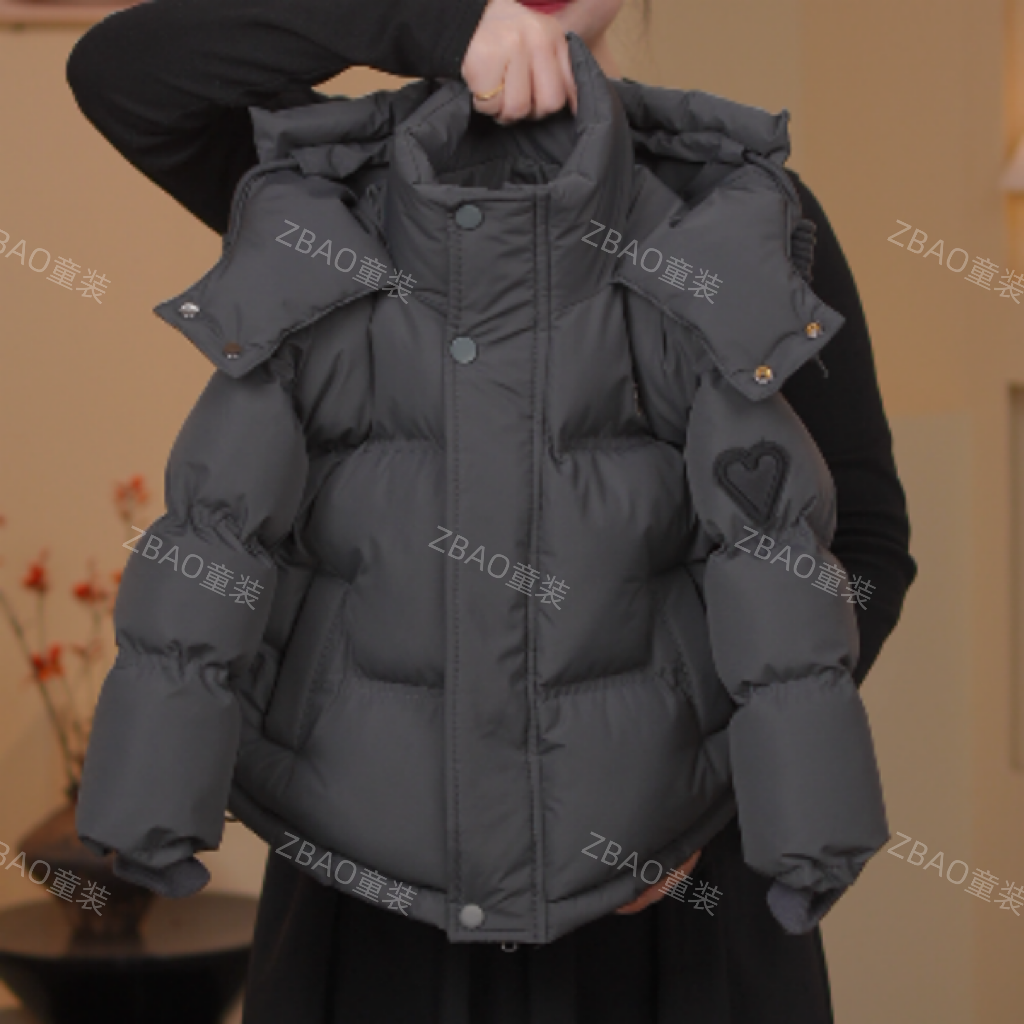 【现货48H】儿童冬季棉服简约休闲百搭男童保暖外套加厚棉服外套