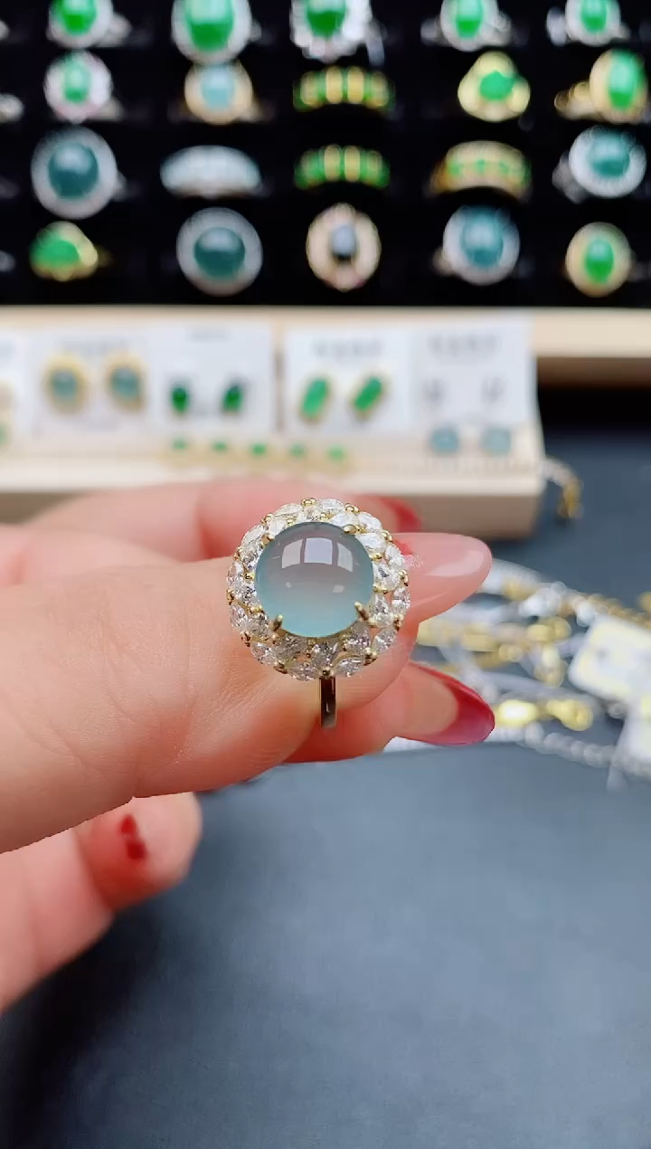 【闪购商品】翡翠戒指银S925镶嵌21321321