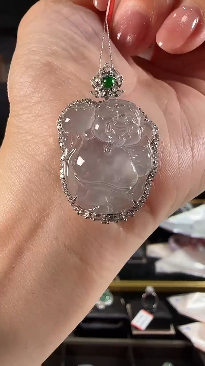 【闪购商品】翡翠颈饰未镶嵌15号翡翠财神