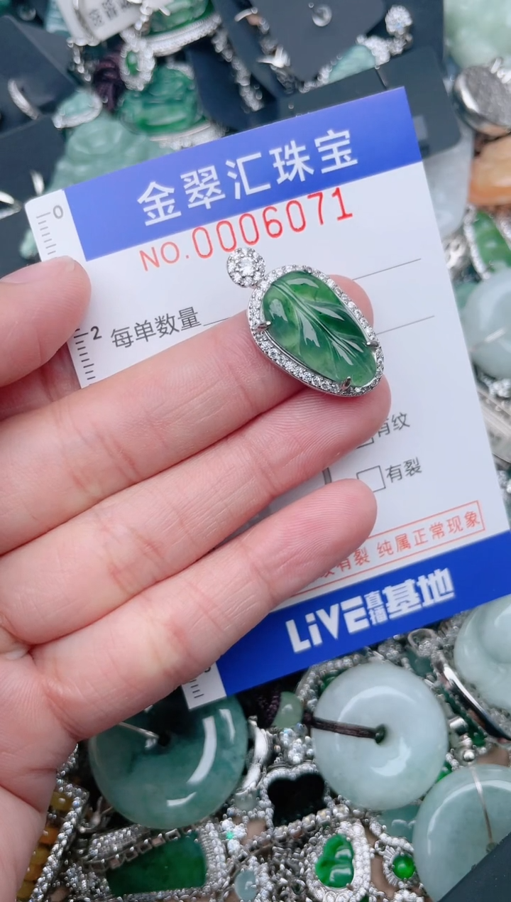 【闪购商品】翡翠颈饰未镶嵌6071....1