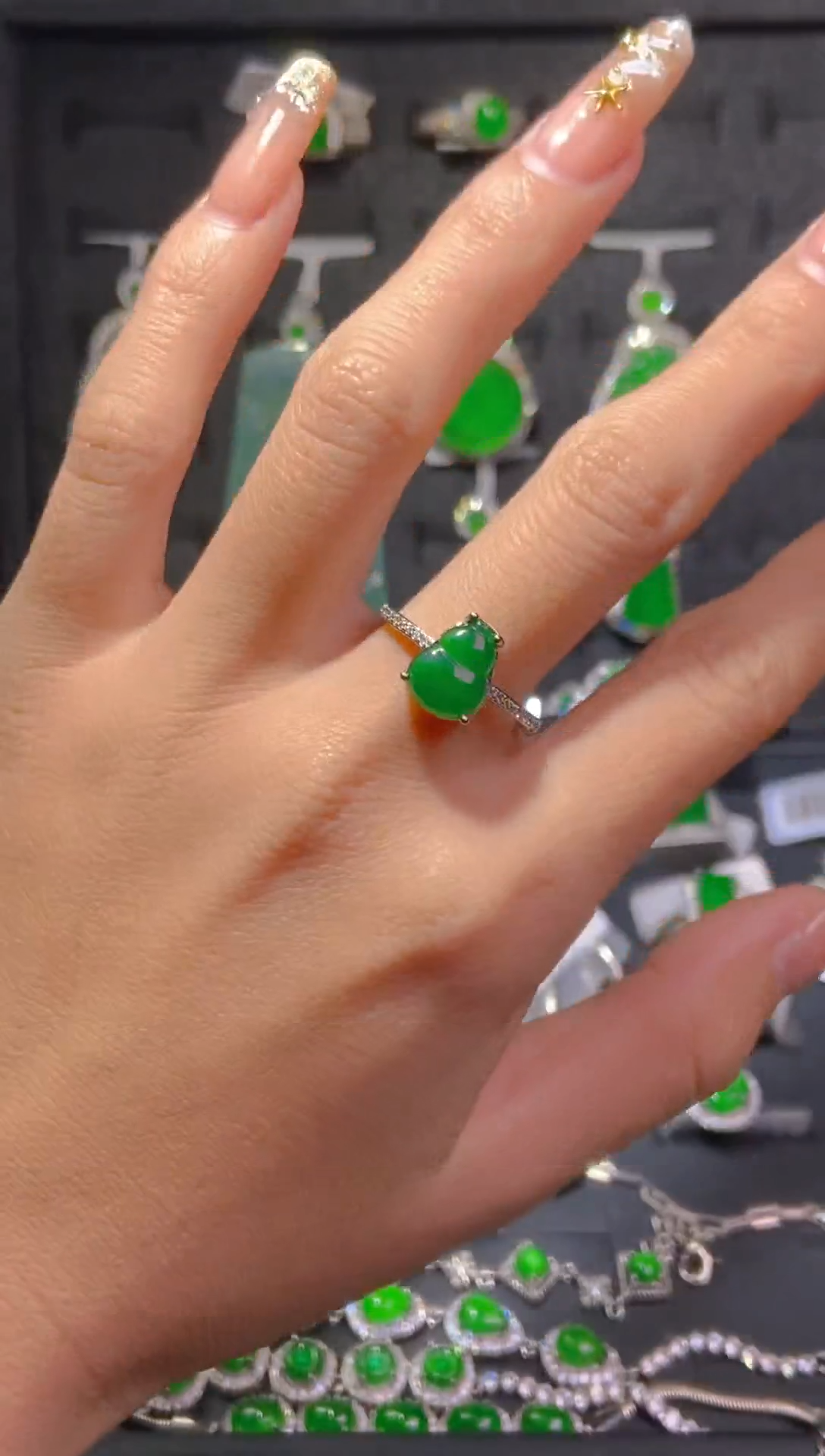 【闪购商品】翡翠戒指未镶嵌天然翡翠A货179