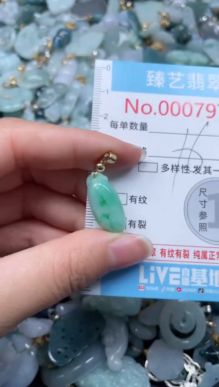 颈饰未镶嵌翡翠7973