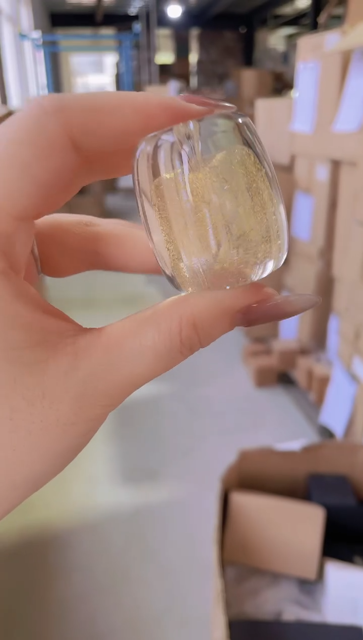 玻璃手工艺品琉璃气泡金箔香插盖置
