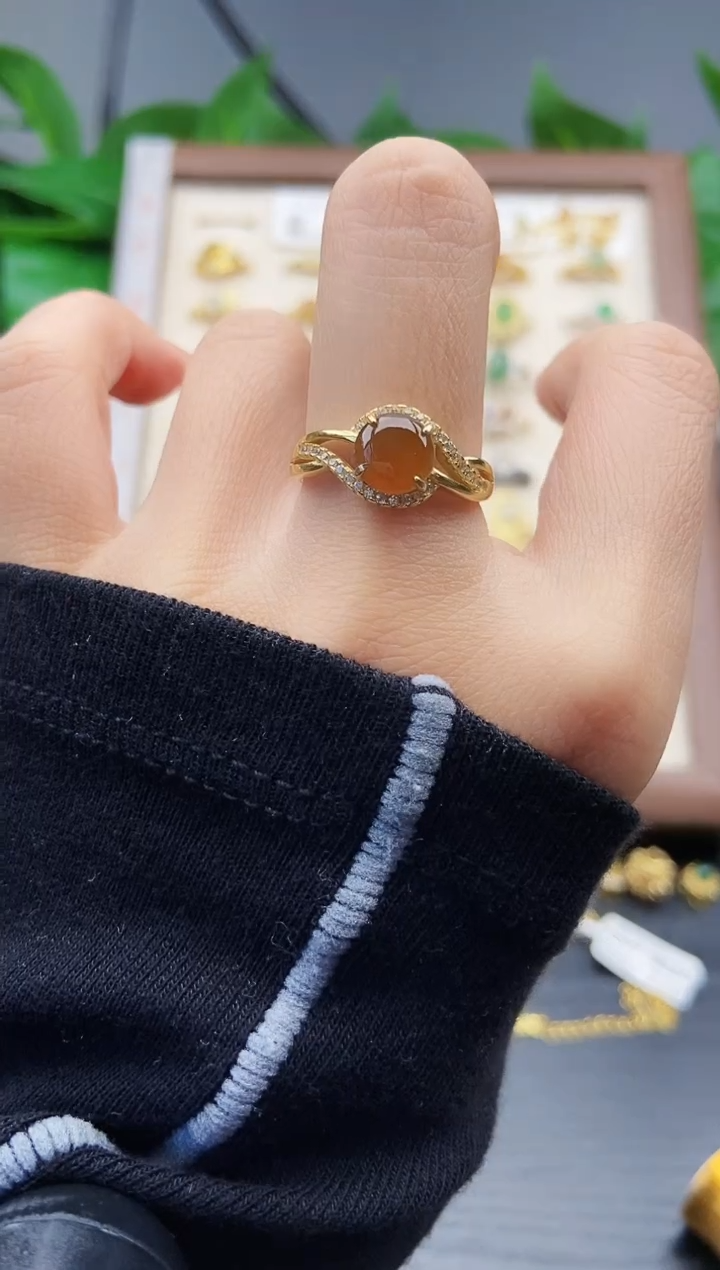 银S925镶嵌戒指翡翠12