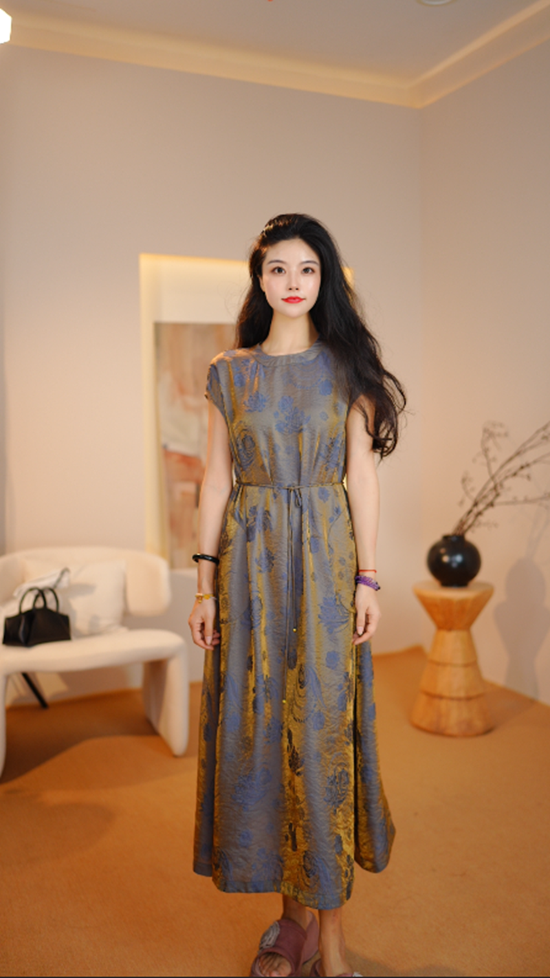 【晨曦织梦】新中式夏季专柜高端定制国风双面双穿仙女裙