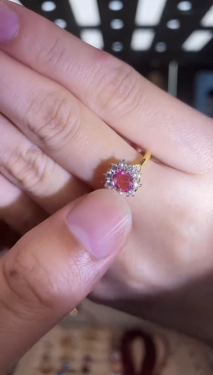 戒指蓝宝石银S925镶嵌09